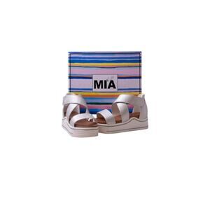 Mia Kids Minka-II Girl's Sandals Little/Big Hook/Closure Strap Shoes White. SZ-2